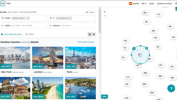 Kiwi.com incorpora la tecnología de Amadeus