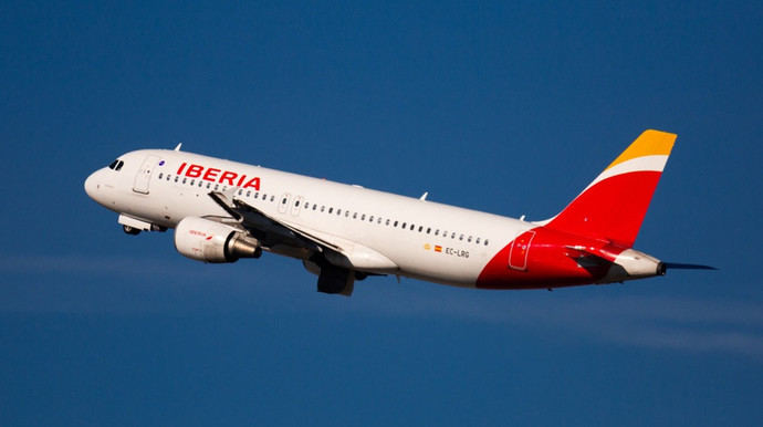 Avión de Iberia.