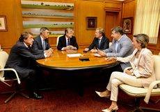 La reunión con los empresarios de León.