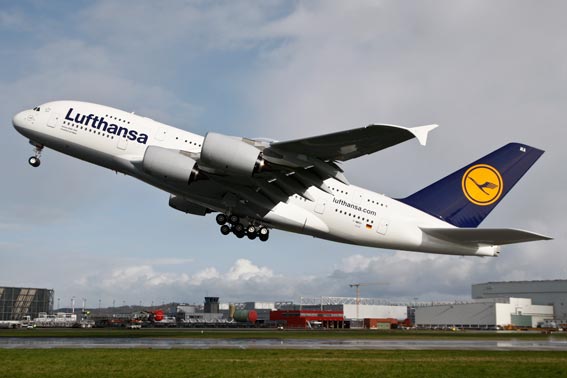 Avión de Lufthansa.