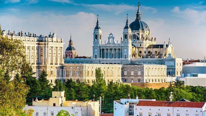 Palacio Real y la Almudena.
