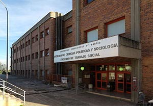 La Facultad de Trabajo Social de la Universidad Complutense de Madrid.