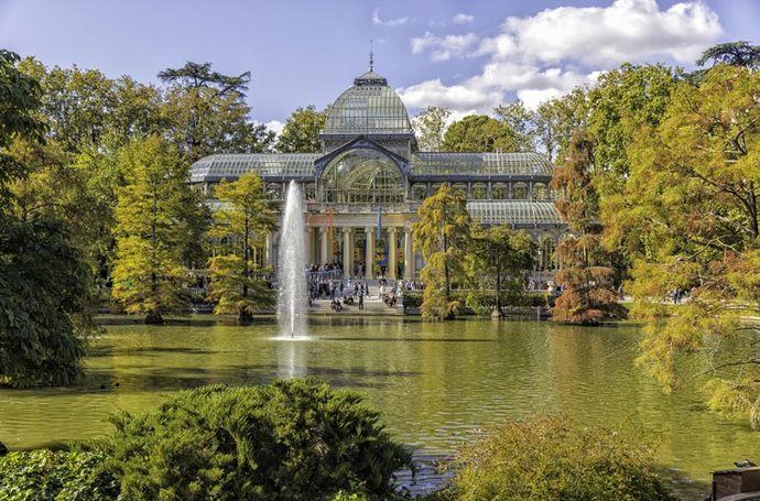 Palacio de Cristal en Madrid.