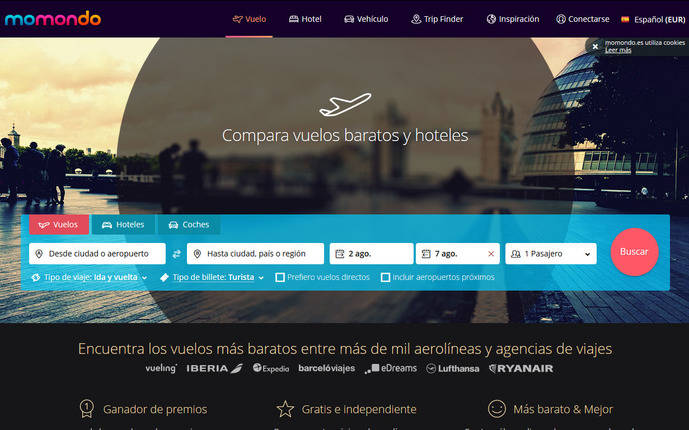 Autorizan la compra de Momondo por la matriz de Booking