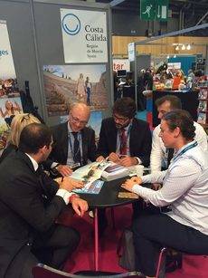 La presencia de la Región de Murcia en la feria francesa de turismo.