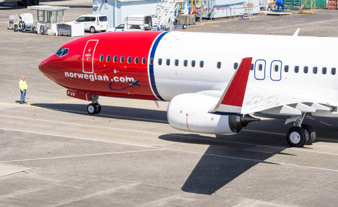 El Grupo Norwegian transporta 1,8 millones de pasajeros en diciembre
