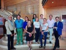 Los participantes en el 'fam trip'.