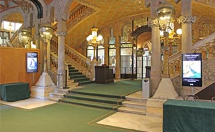 Palau de la Música Catalana introduce cartelería digital