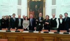 La delegación navarra en Pau.
