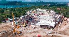 El estado actual de las obras del recinto.