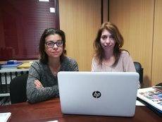 Marisol Bardón, directora de Formación y Empleo de Ashotel, y Mónica González (PDA).