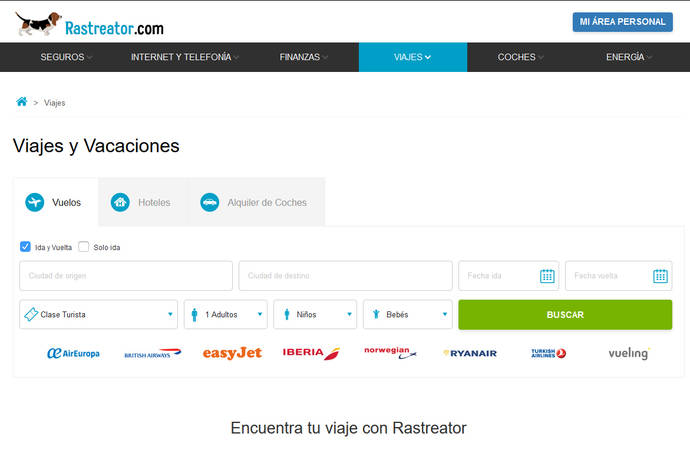 Rastreator incluye las búsquedas de transporte