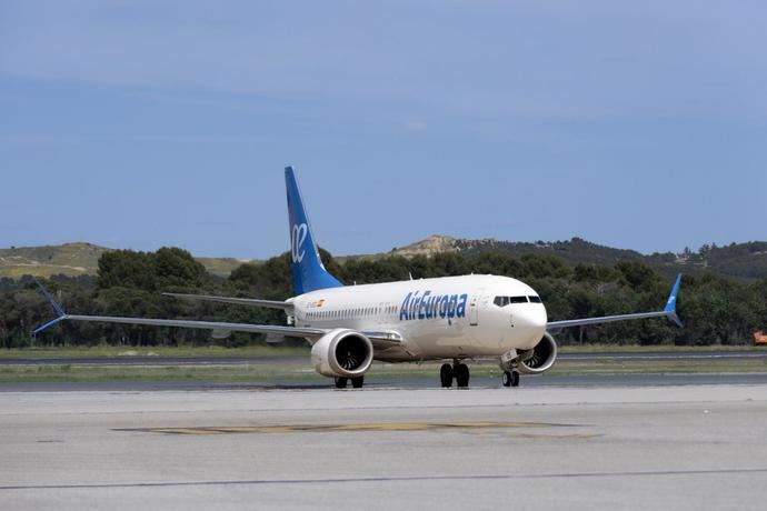 Avión de la aerolínea española.