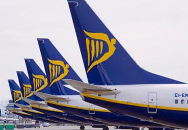 Ryanair aumenta su capacidad para Navidad