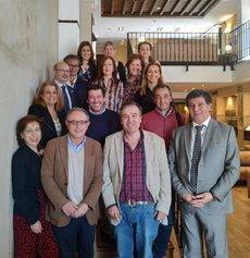 Los asistentes al Cocido Salamanca Convention Bureau.