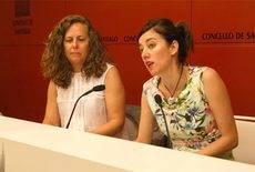 Flavia Ramil y Marta Lois en la presentación de los objetivos.