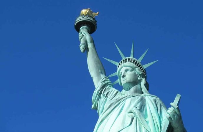Estatua de la Libertad en Nueva York.