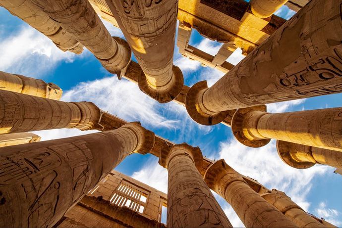 Monumentos en Egipto.