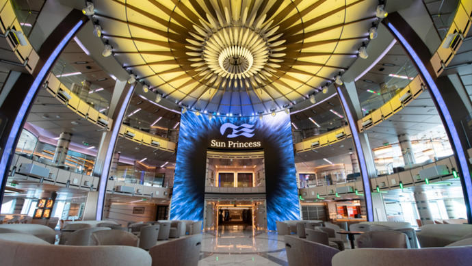 Interior de uno de sus cruceros.