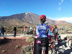 El grupo en el Parque Nacional del Teide.