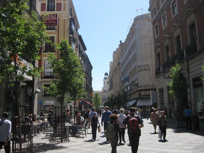 Zona turística de Madrid.