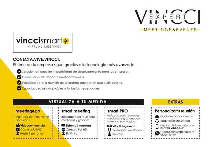 Vincci ofrece un nuevo servicio para reuniones virtuales