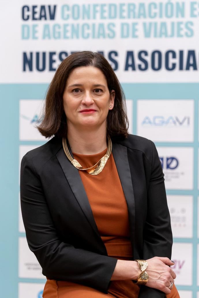 Mercedes Tejero, gerente de CEAV, durante una rueda de prensa.