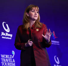 La presidenta del WTTC, Gloria Guevara.