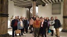 Los Anfitriones durante la visita al Museo Pablo Gargallo.